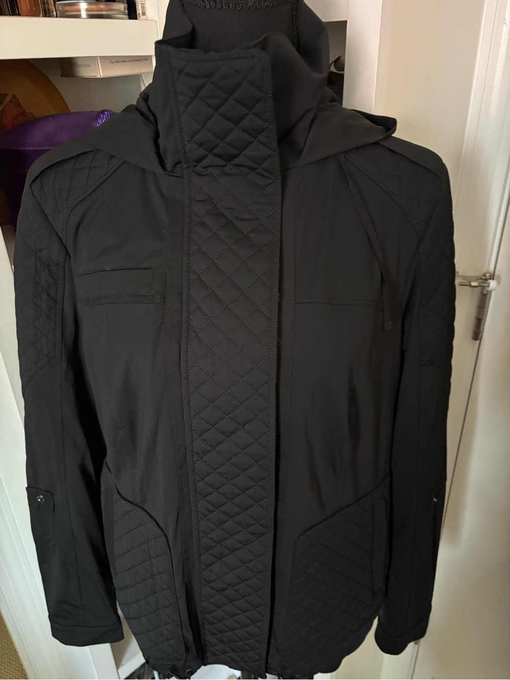 NWOT Blanc Noir Black Hooded Jacket